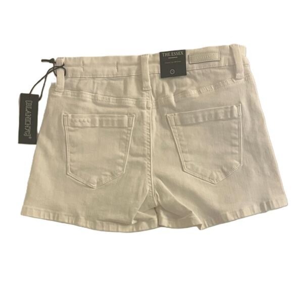 Blank NYC The Essex "Great White" Women's Classic Cut Off Jean Shorts, Size 24 - Picture 4 of 5